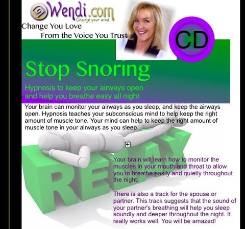 Stop Snoring- Hypnosis CDs